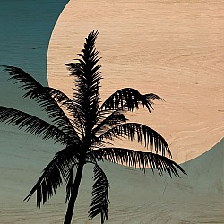 Palm Silhouette πίνακας διακόσμησης M (21359)