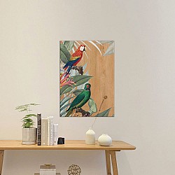 Red & Green Parrots πίνακας διακόσμησης L (21658)