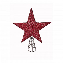 JK Home Décor - Κορυφή Αστερι Κόκκινη 26cm