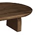 Τραπέζι σαλονιού Kane Inart καφέ μασίφ ξύλο ακακίας 110x72x38εκ