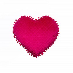 Διακοσμητικό Μαξιλαράκι Καρδιά 40x38 ELWIN FUCHSIA