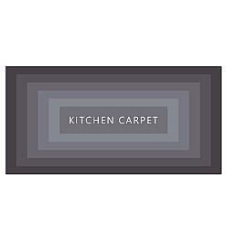 Kitchen Carpet - Πατάκι Κουζίνας Γκρι 50x150cm Αντιολισθητικό KIG-21150