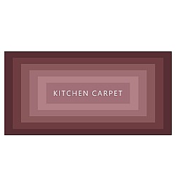 Kitchen Carpet - Πατάκι Κουζίνας Ροζ 50x180cm Αντιολισθητικό KIP-20180