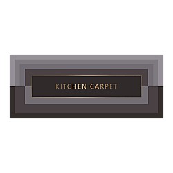Kitchen Carpet - Πατάκι Κουζίνας Καφέ 50x180cm Αντιολισθητικό KWO-84180