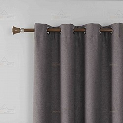 Κουρτίνα Σκίασης Σκούρο Καφέ με Κρίκο 140x265cm 6010-6