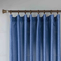 Κουρτίνα Σκίασης Μπλε Ρουά με Τρέσα 270x280cm 6019-6