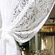 Lace Flowers Κουρτίνα Δαντέλα Λευκή Ημιδιάφανη Υ270xΦ280cm Με Τρέσα 635-12