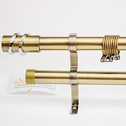 Gold Rings - Διπλό Κουρτινόξυλο 160 έως 310 cm 28mm 29356