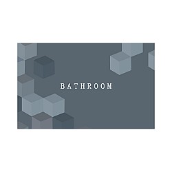 Πατάκι Μπάνιου Μπλε Digital Bathroom αντιολισθητικό συνθετικό 040x060cm BDL-37