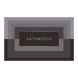 Πατάκι Μπάνιου Καφέ Bathroom Αντιολισθητικό Συνθετικό 040x060cm BWO-84