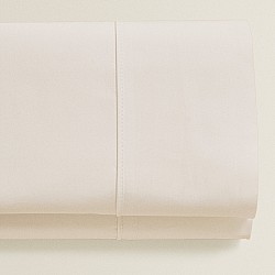Monochrome - Σετ Σεντόνια Ημίδιπλα Εκρού με Λάστιχο 120x200+30cm 100% Οργανικό Βαμβάκι S-0080120