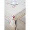Τραπεζομάντηλο Γαλλικό Λινό Μπεζ Floral 150x220cm 60401