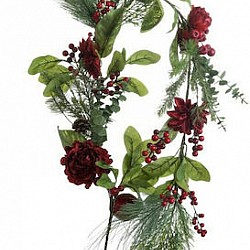 Inart Χριστουγεννιάτικη Γιρλάντα Πλαστική Πράσινη 150cm 2-85-083-0138
