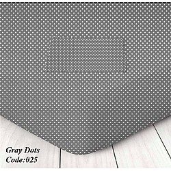 Dots Grey - Σεντόνι Διπλό 220Χ250cm 100% Οργανικό Βαμβάκι 