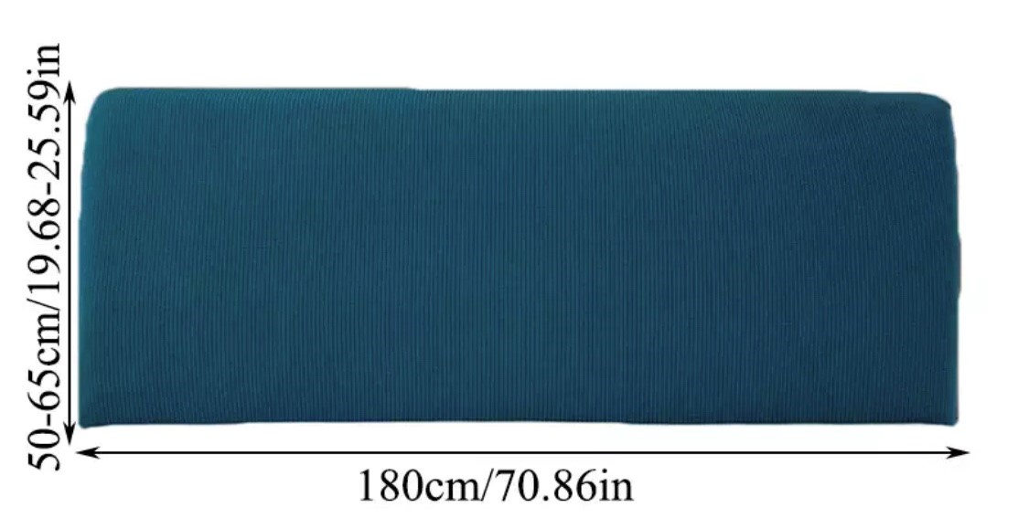 Αδιάβροχο Ελαστικό Κάλυμμα Κόκκινο Για Κεφαλάρι Κρεβατιού 65x180cm LPRD180